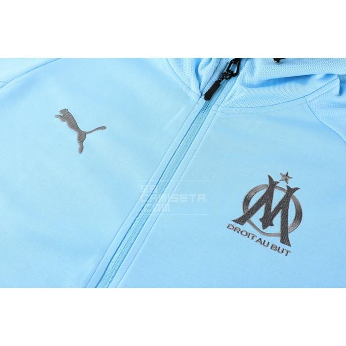 Chaqueta con Capucha del Olympique Marsella 22-23 Azul - Haga un click en la imagen para cerrar